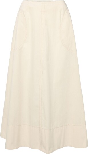 Topshop Tsmillie Contrast Stitch Maxi Skirt Wvn Cream 38 Topshop Tsmillie Contrast Stitch Maxi Skirt Wvn Cream 38