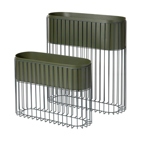 Broste Copenhagen Fenja blomsterboks sett Green