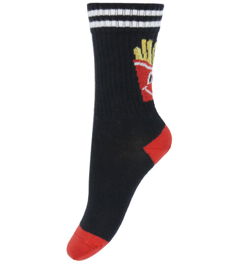 Melton Sokker Fransk Fries Svart Melton 27/30 Sokker 27 30