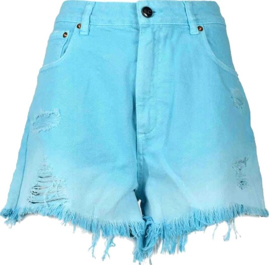 Semicouture Dame Shorts Blå W26, Semicouture Dame Shorts Blå W26,