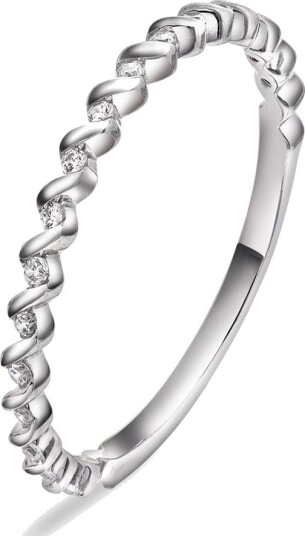 Pan Jewelry Lyslinje ring i 925 sølv størrelse Lyslinje ring i sølv str 52