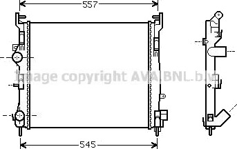PRASCO RTA2362 Radiator motorkjøling