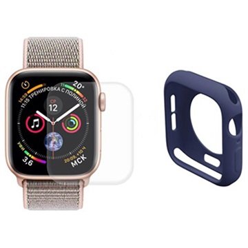 Hat Prince Apple Watch Series SE (2022)/SE/6/5/4 Full Beskyttelsessett 40mm Mørkeblå
