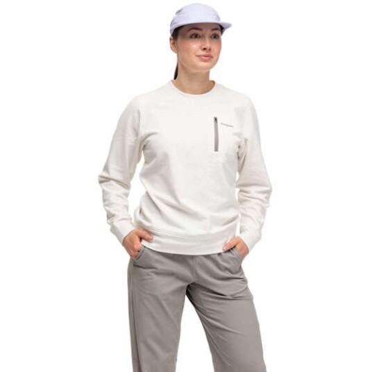 Bergans Midtli Midlayer Sweatshirt Dame Vanilla White L