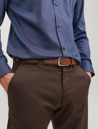 Jack & Jones Jacchristopher Belt Noos - Brown - 105