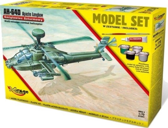 Mirage Ah-64D Apache Longbow Modellsett [American Attack Helicopter 872091