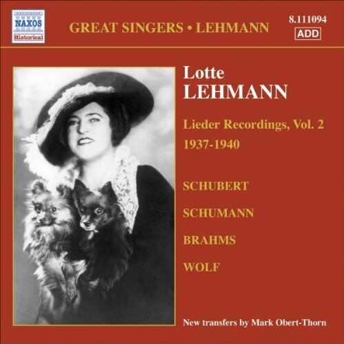 MediaTronixs Lotte Lehmann : LEHMANN, Lotte: Lieder Recordings, Vol. CD Pre-Owned