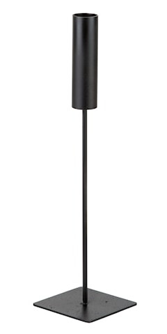 ERNST Lysestake Metall 30 cm Svart - Høy Fot for Vakker Glans