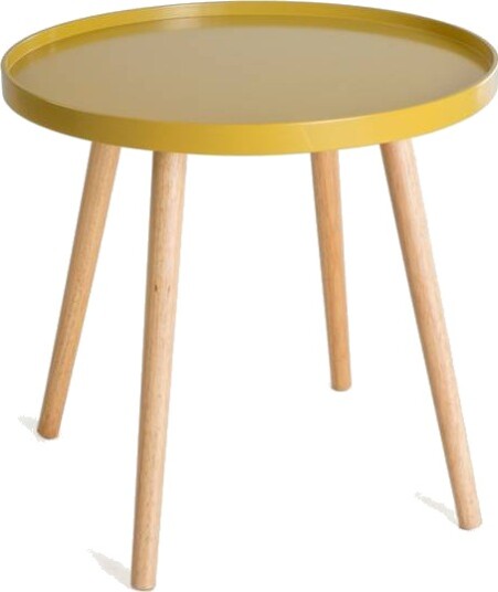 Bord Willy med ben i tre okergul ø: 50cm