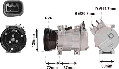 AC-kompressor VAN WEZEL 1300K429