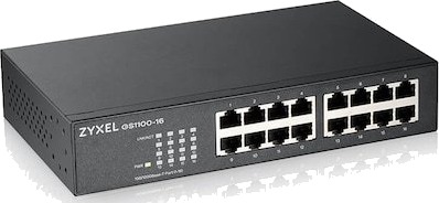 Zyxel Gs1100 Series Gs1100-16S - Switch - Ikke-Styrt - 16 X Gigabit Ethernet - Rackmonterbar, Stasjonær, Veggmonterbar - For P/N: Gs1100-16Eps-Eu0101f, Gs1100-16Es-Eu0101f