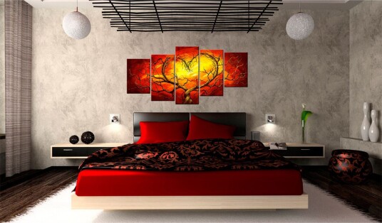 Bilde Burning Heart 200x100 Artgeist sp. z o. o.