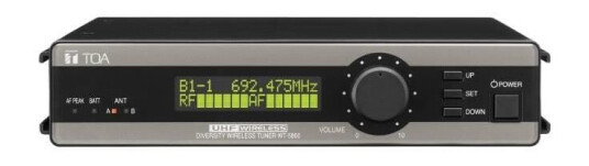 Toa Wt-5800 H01 Trådløst System Mottaker 64ch M/splitt, 576-606mhz Toa Wt-5800 H01 Trådløst System Mottaker 64ch M/splitt, 576-606mhz