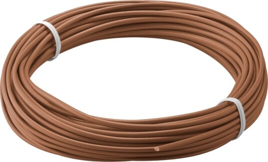 Isolert koblingstråd 0,14 mm² Brun