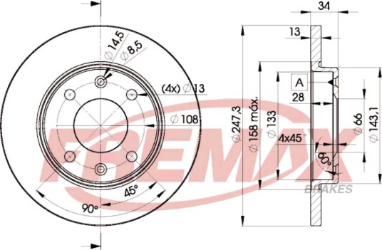 Bremseskive FREMAX BD-4298