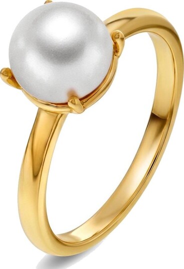Pan Jewelry Grace ring i 925 forgylt sølv med ferskvannsperle størrelse Grace ring i 925 forgylt sølv med ferskvannsperle Str. 56