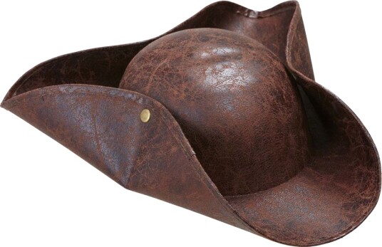 Widmann Brun Skinnimitert Pirat/Sjømann Tricorn Hatt