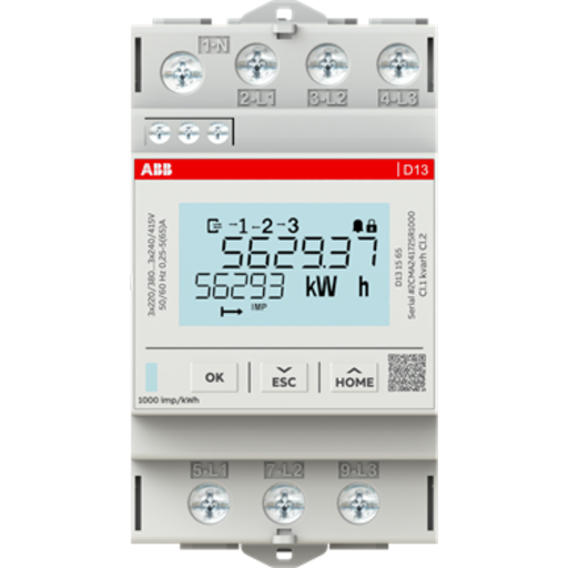 ABB Energimåler 3 fase 65A D13