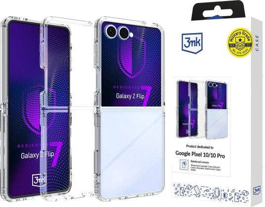 3mk Armor-etui til Samsung Galaxy Z Flip 7 – Gjennomsiktig beskyttelsesdeksel 3mk Armor-etui til Samsung Galaxy Z Flip 7 – Gjennomsiktig beskyttelsesdeksel