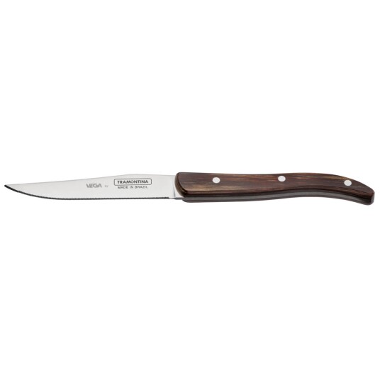 VEGA Laguiolekniv Picanha med gjennomgående blad; 22.5 cm (L); Brun; 6 Stykk / Forpakning VEGA Laguiolekniv Picanha med gjennomgående blad; 22.5 cm (L); Brun; 6 Stykk / Forpakning