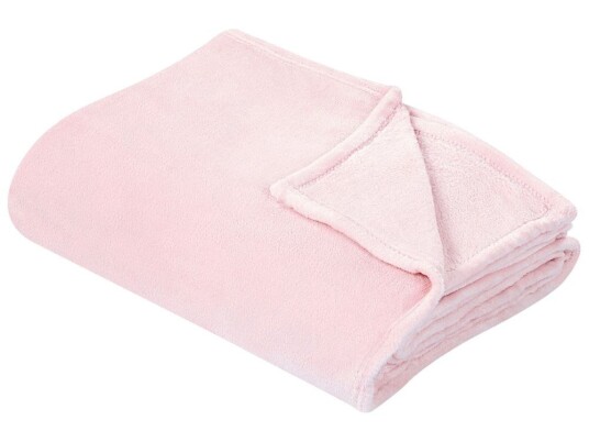 Beliani Pledd 200 X 220 Cm Rosa Bayburt