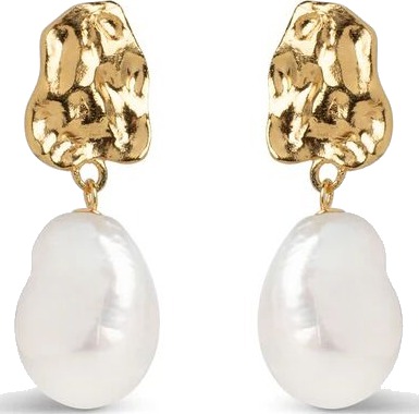 ENAMEL Copenhagen Paris Earrings - Gold/Pearl One Size ENAMEL Copenhagen Paris Earrings - Gold/Pearl One Size
