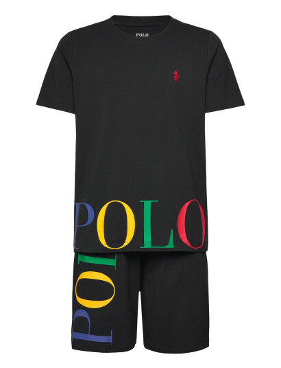 Ralph Lauren Kids L4 Lounge Short Set Black 128/140