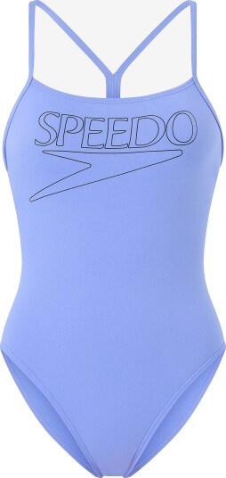 Speedo Badedrakt Endurance+ Logo Thin Strap Swimsuit Blå
