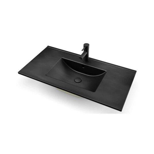 Vikingbad ADA D46 Møbel B60-120cm Svart Matt Thin H1,8cm 90cm Vikingbad ADA D46 Møbel B60-120cm Svart Matt Thin H1,8cm 90cm