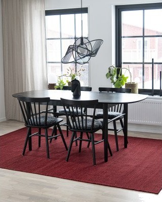 Kilands Solliden red håndvevd ullteppe