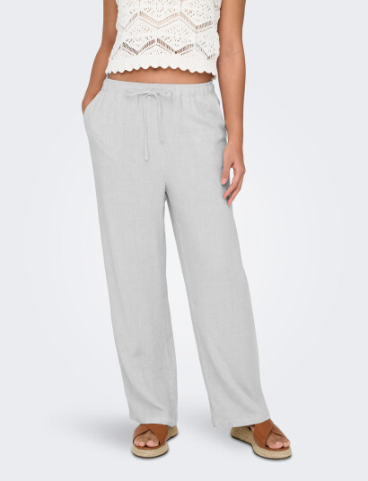 ONLY Onlsiesta Mw Pull-Up Linen Bl Pnt Noos - White - L x 32 ONLY Onlsiesta Mw Pull-Up Linen Bl Pnt Noos - White - L x 32