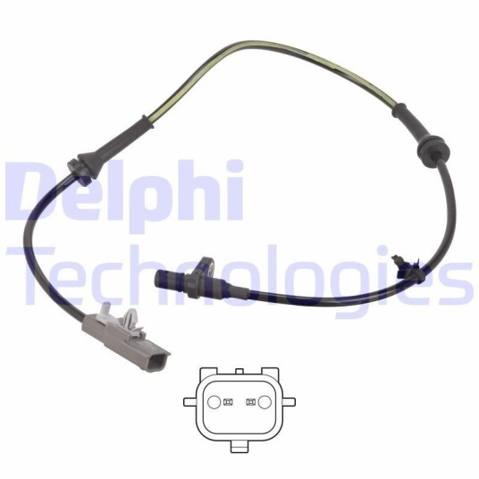 Sensor, ABS DELPHI SS21256-12B1 Sensor, ABS DELPHI SS21256-12B1