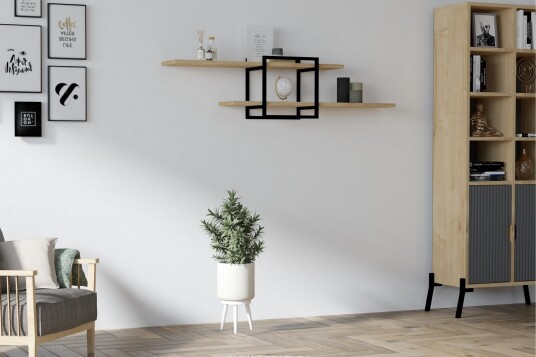 Vegghylle Zakkum 120x30 cm Blå