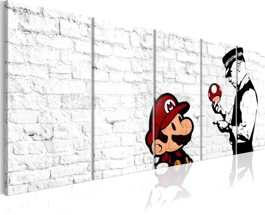 Bilde Graffiti On Brick 225x90 Artgeist sp. z o. o.