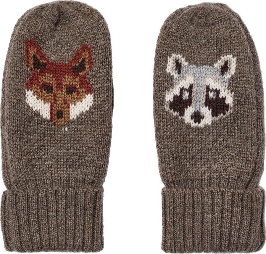 Wheat Jacquard Mittens Towsi DRY SOIL L