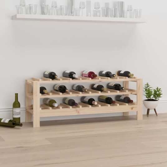 vidaXL Vinstativ 109,5x30x42 cm heltre furu vidaXL Vinstativ 109,5x30x42 cm heltre furu