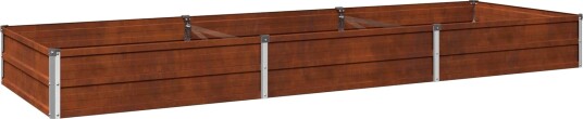 vidaXL Hevet Hagebed Rusten 240 x 80 x 24 cm papp