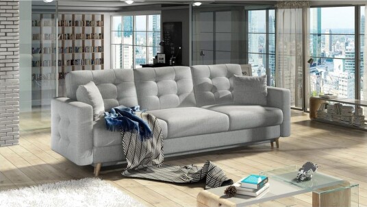 Sofa Eltap Asgard 233x93x92 cm Solid 09 Beige