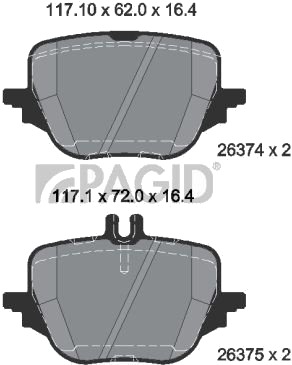 PAGID T2913N Bremseklosser