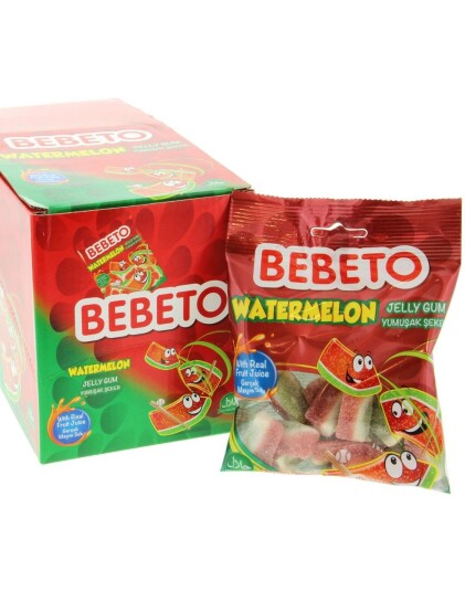 12 stk Bebeto Watermelon 80 gram   Hel Eske