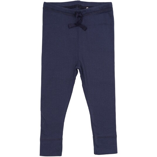 COPENHAGEN COLORS Navy Rib Jersey Leggings W. String 50