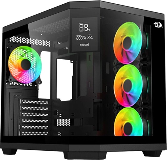 Redragon GC-625-PRO Vision ARGB ATX MicroATX ITX Svart Redragon GC-625-PRO Vision ARGB ATX MicroATX ITX Svart