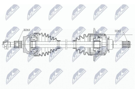 Nty Drivaksel NTY NPW ME 162