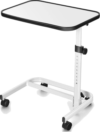 Justerbart nattbord med rullefunksjon – vippeplate 73–93 cm
