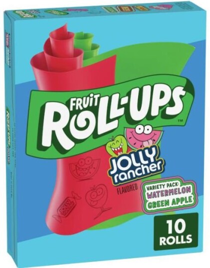 Fruit Roll Ups Jolly Rancher Vingummiruller med Fuktsmaker 141 gram USA Import