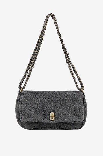 Becksöndergaard Skulerveske Washed Denima Hollis Bag Grå Becksöndergaard Skulerveske Washed Denima Hollis Bag Grå