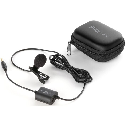 IK Multimedia iRig Mic Lav Lavalier Mikrofon for Mobil med Omnidireksjonell Kapsel