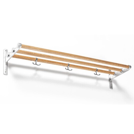 Essem Design Nostalgi hatthylle, skohylle eik, aluminium
