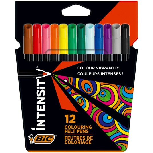 BIC Intensity Fargetusjer 12 Farger