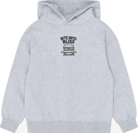 The New Tnyon Os Melange Hoodie LIGHT GREY MELANGE 98/104 The New Tnyon Os Melange Hoodie LIGHT GREY MELANGE 98/104